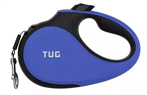 TUG 360° Groviglio-Free Guinzaglio per Cani Retrattile, Allungabile | Nylon Resistente da 5 Metri Nastro