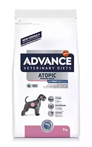 Advance Veterinary Diets - Atopic Medium-Maxi - Cibo per Cani con Problemi di Dermatite Atopica con Trota - 3kg