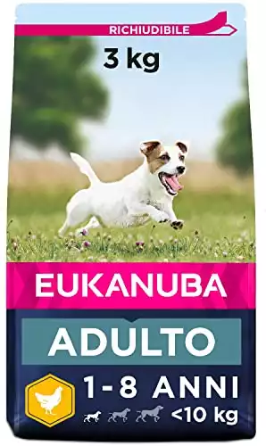 Eukanuba Cibo Secco per Cani Adulti Attivi di Taglia Piccola, Ricco di Pollo Fresco, 3 kg